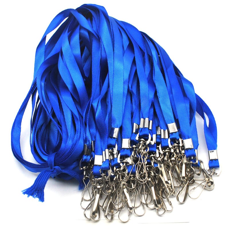 Bird Fiy Lanyards with Id Holder Name Badges Waterproof Name tag Badge Holders with Neck Blue Lanyard Swivel J-Hook Clip 50 Pack - Image 5